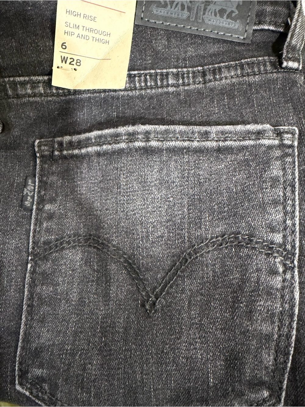 Levi's 721 High-Rise Skinny Ankle Jeans in Washed Black